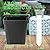 June Fox Square Nursery Pots 3.3 Inches Flexible Plastic Seedling Pots Square Pots for Plants, Succulent, Flower, Pack of 60, with 60 PCS Plant Labels