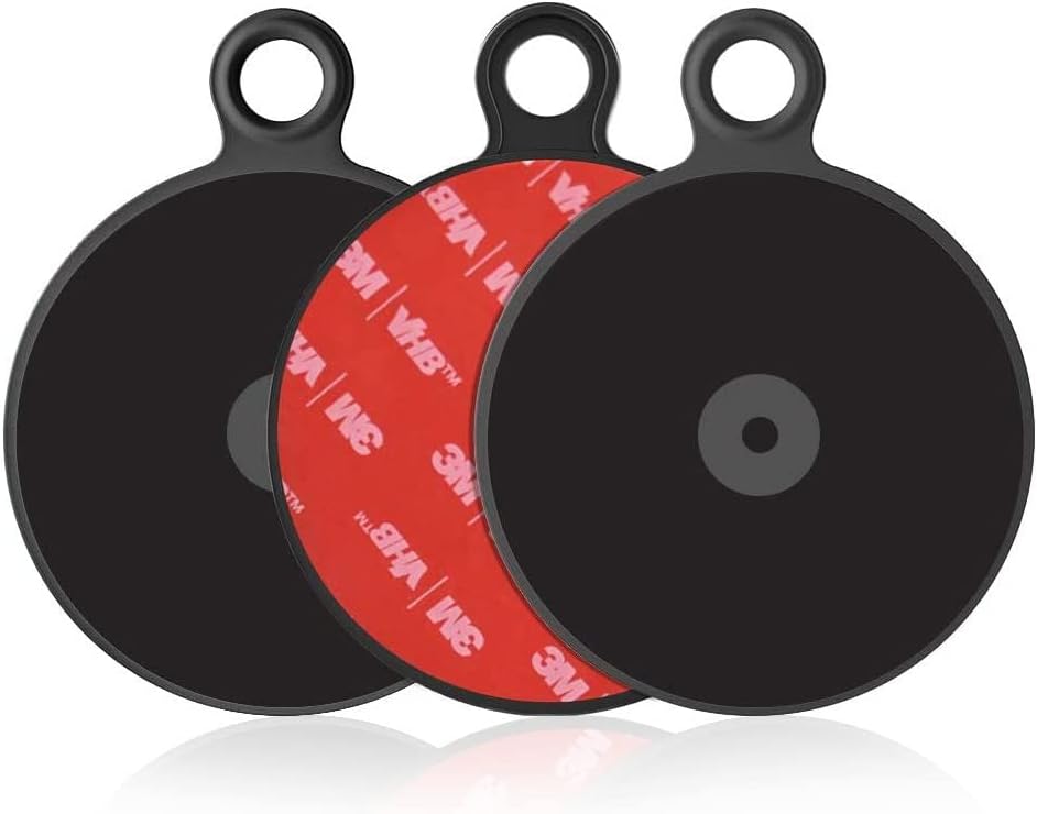 APPS2Car Dashboard Pad Mounting Disk for Suction Cup Phone Mount & for Tom Tom Garmin GPS Suction Mount Sat Nav Dash Cam Holder Stick On Universal Dash Mount Pad w/3M Adhesive 70mm Diameter 3 Pcs