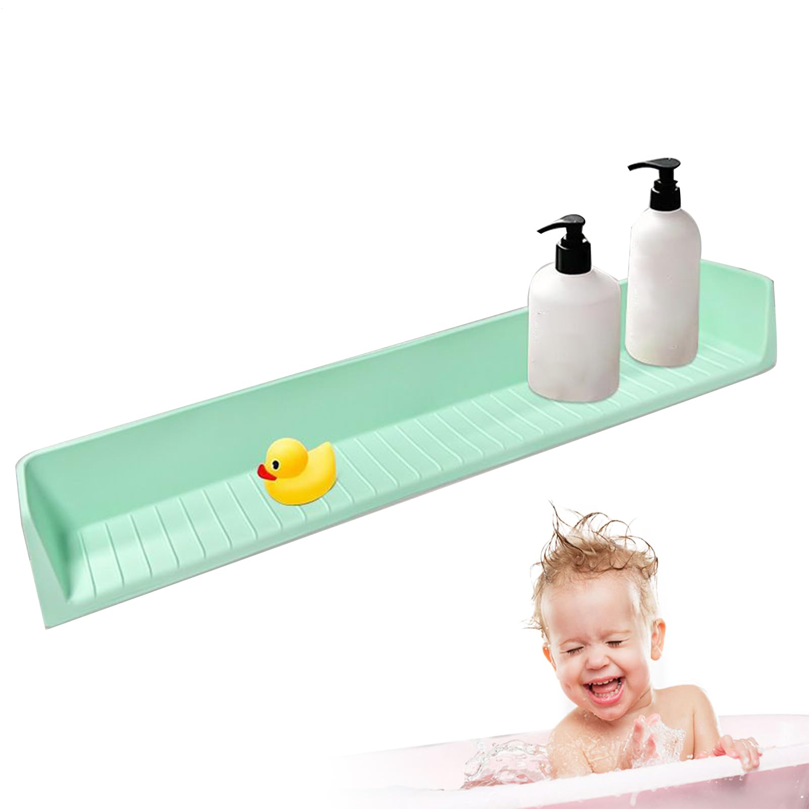 Protège-Éclaboussures de Baignoire : Fini l'Eau au Sol avec l'Organisateur de Bain