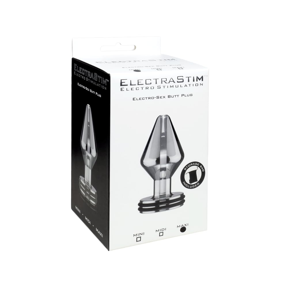 Electrastim Maxi Classic Electro Butt Plig Silver Large - 300 g