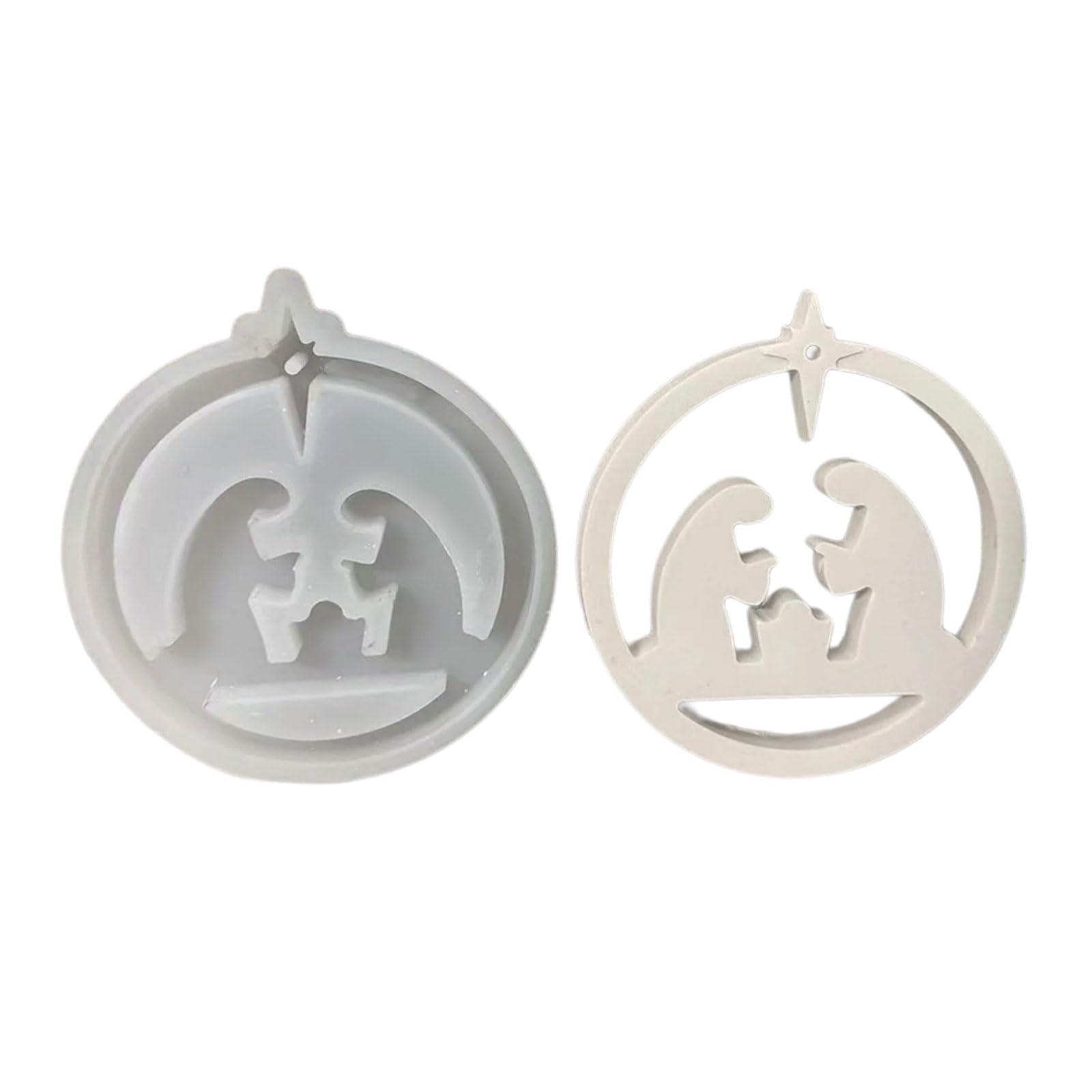 Oxxggkao House Hanging Ornament Molds Rings Sweet Home Silicone Plaster Molds Home Decorations Craft Supplies Rings Sweet Hanging Pendant Silicone Plaster Ornament