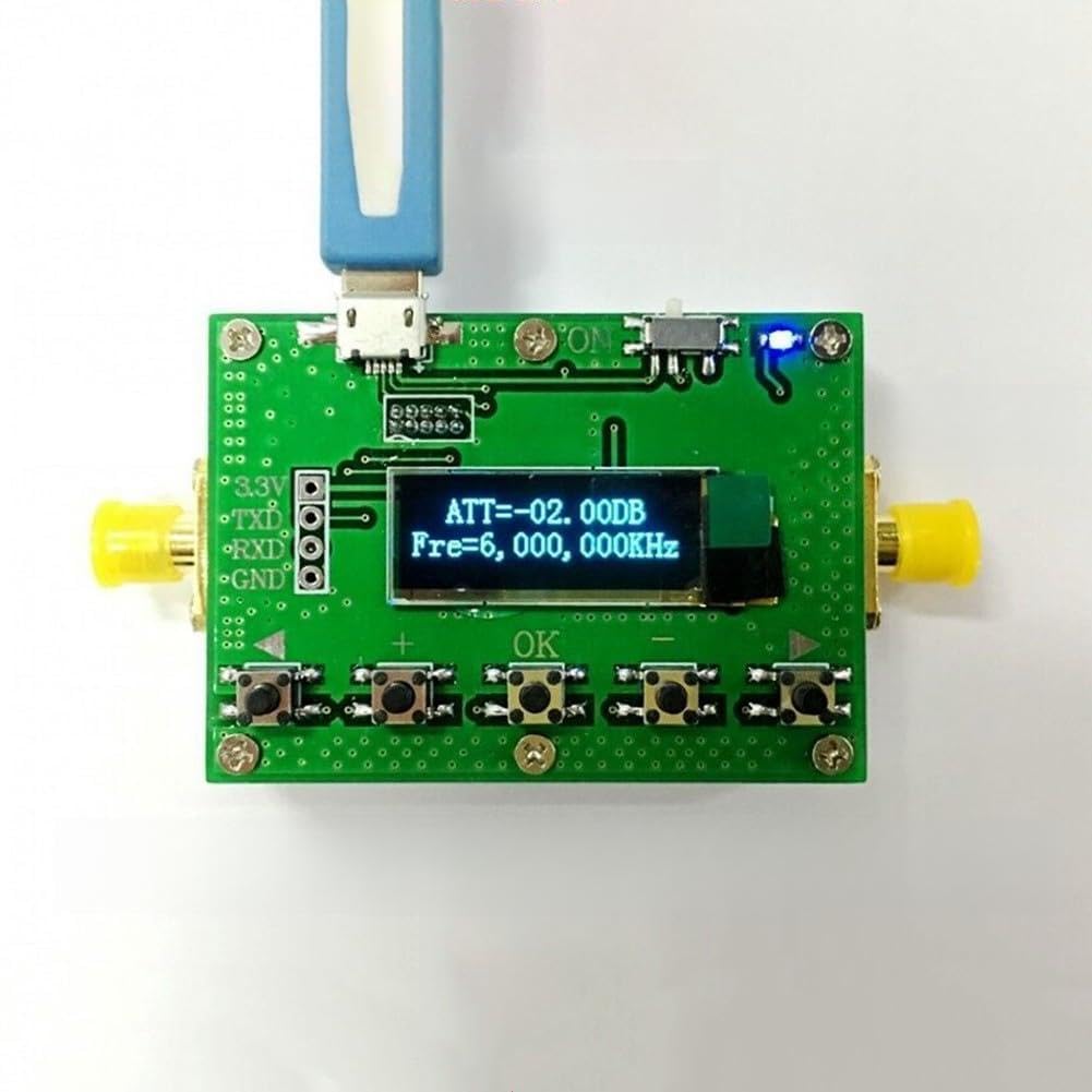 Atenuador digital con conector SMA hembra para configurar bancos de prueba de radiofrecuencia