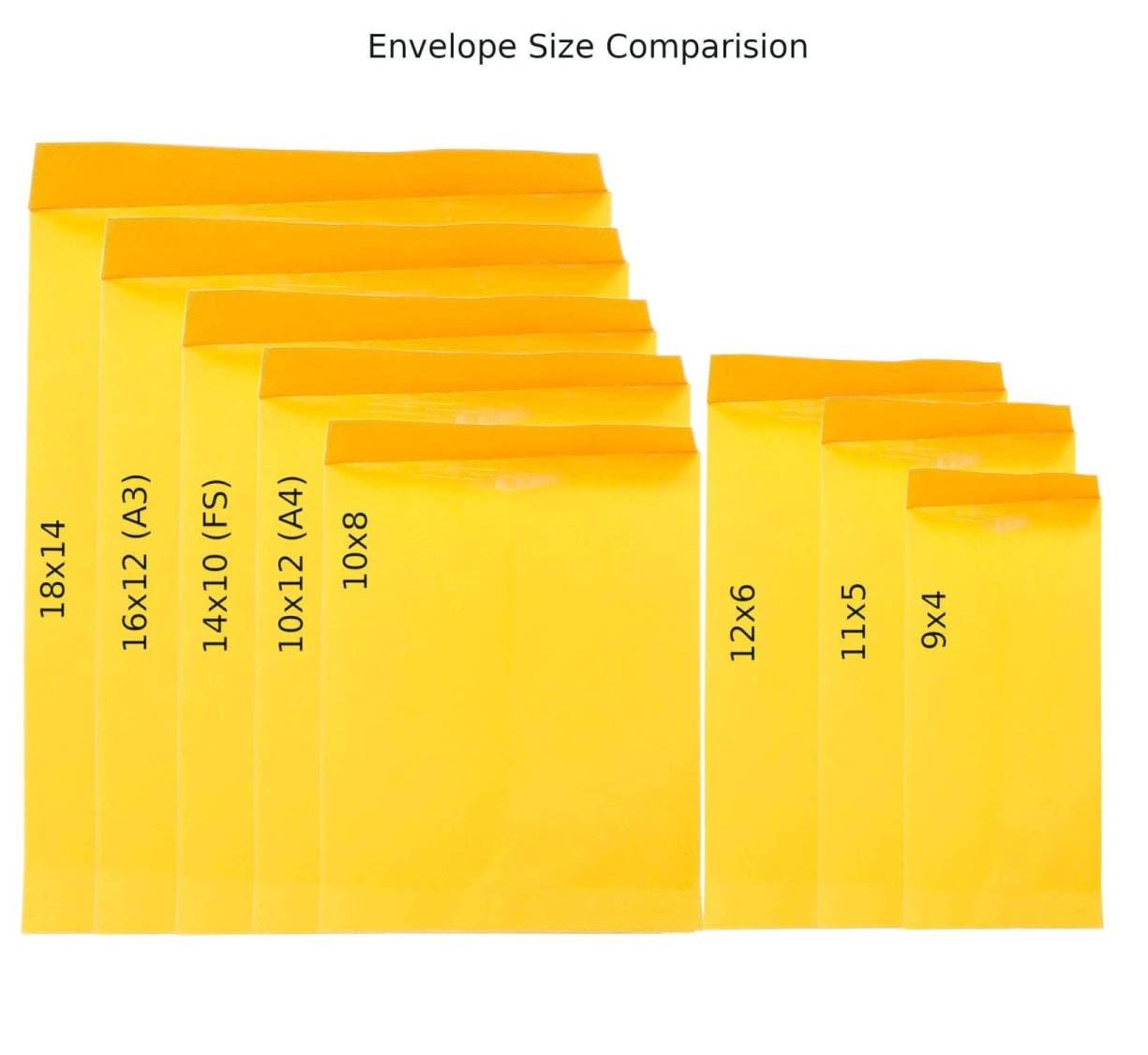 SAYA Buste laminate, confezione da 50, buste impermeabili per spedizioni e regali, ideali per casa, lettere, ufficio, documenti e regali in denaro (28 x 12,7 cm)