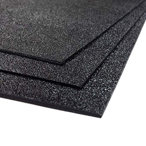 ABS Plastic Sheet 3-pack 12' X 24' X 0.0625' (1/16') 3 Pack, Black Haircell, for VEX Robotics Teams, Hobby, DIY, Industrial. Easy to Cut, Bend, Mold.