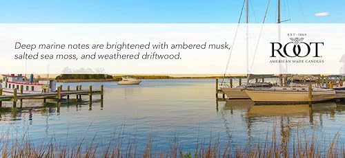 Miniatura 2 de Root Candles Velas perfumadas de panal, Veriglass hecha a mano, mezcla de cera de abeja, grande, Seaside Harbor