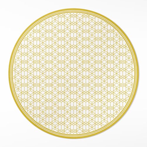 Tapis vinyle rond ø150 cm pour protéger le sol des rayures de chaises - 2