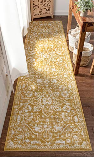 Well Woven Della Gold Vintage Medallion Pattern Runner Rug (2'7