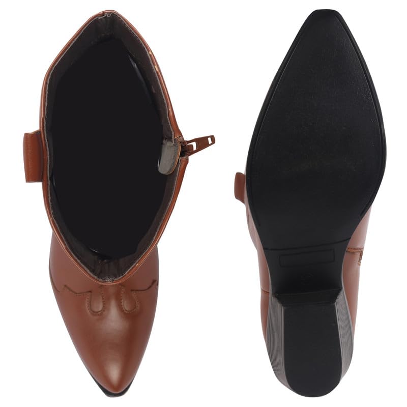 Image of FAUSTO Women Flared Heel Boots