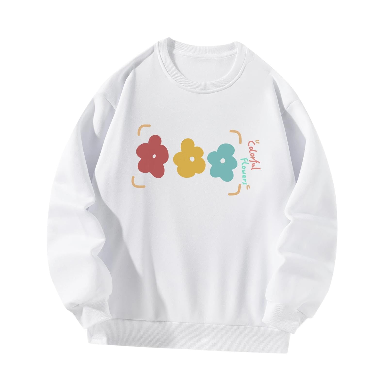 Women Sweatshirt Printed Casual Pullover for Street New Year Gift Daily Wear XL|Clothing Shoes & Accessories | Womens Clothing | Sweats & Hoodies-image-34