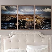 3 Piece Framed Canvas Wall Art Lake Landscape Canvas Prints Home Artwork Decoration for Living Room,Bedroom - 16