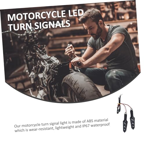 SUPVOX 2 Peças Luz De Freio LED Para Motocicleta Sinais De Mudança De Direção Luz De Sinalização LED