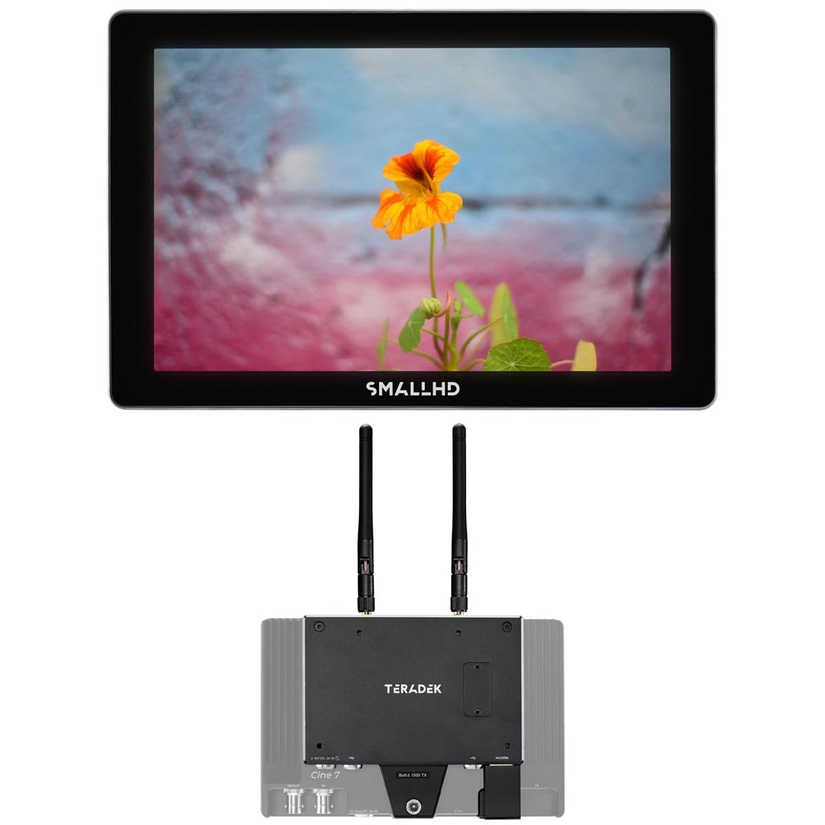 SmallHD Indie 7 7 Full HD 16 9 Touchscreen On-Camera Monitor Bundle with Teradek Bolt 6 1500 Transmitter