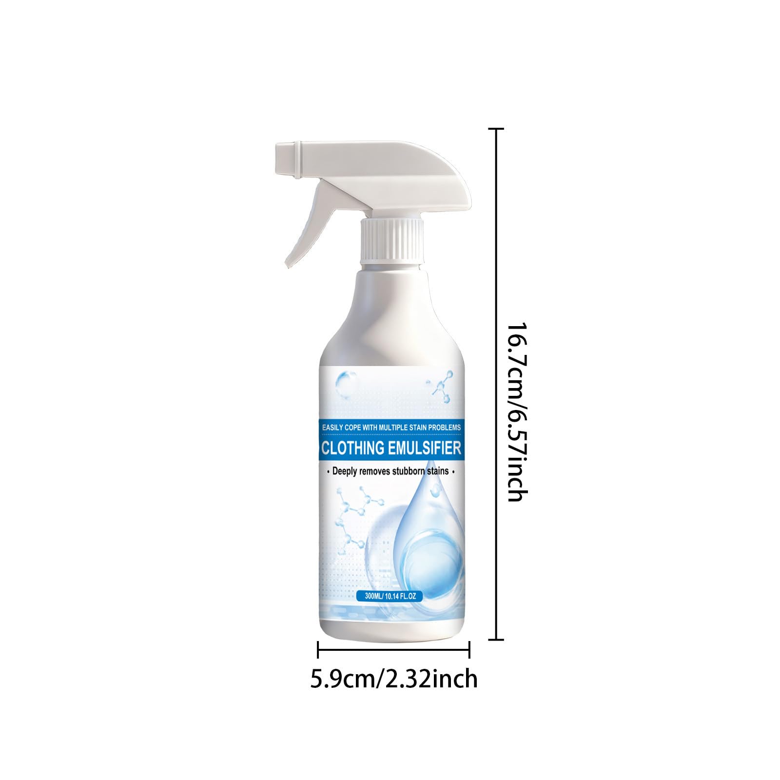 Fleckenentferner Kleidung, Emulgator Fleckenentferner Spray, Nichtionischer Emulgator Für Kleidung, Entfärber Für Weiße Wäsche, Entfernt Effektiv Fett, Make-Up Und Alle Hartnäckigen Flecken (3Pcs)