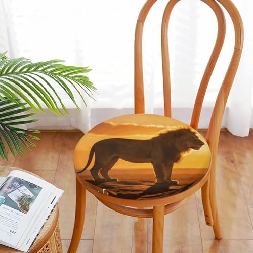 Cojín circular de león para suelo y decoración del hogar en terrazas 6