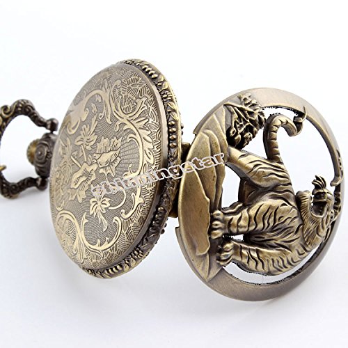 Image of Vintage Cute Animal Pocket Watch, Long Chain Sweater Pendant Necklace, for Women Men Birthday Christmas Gift