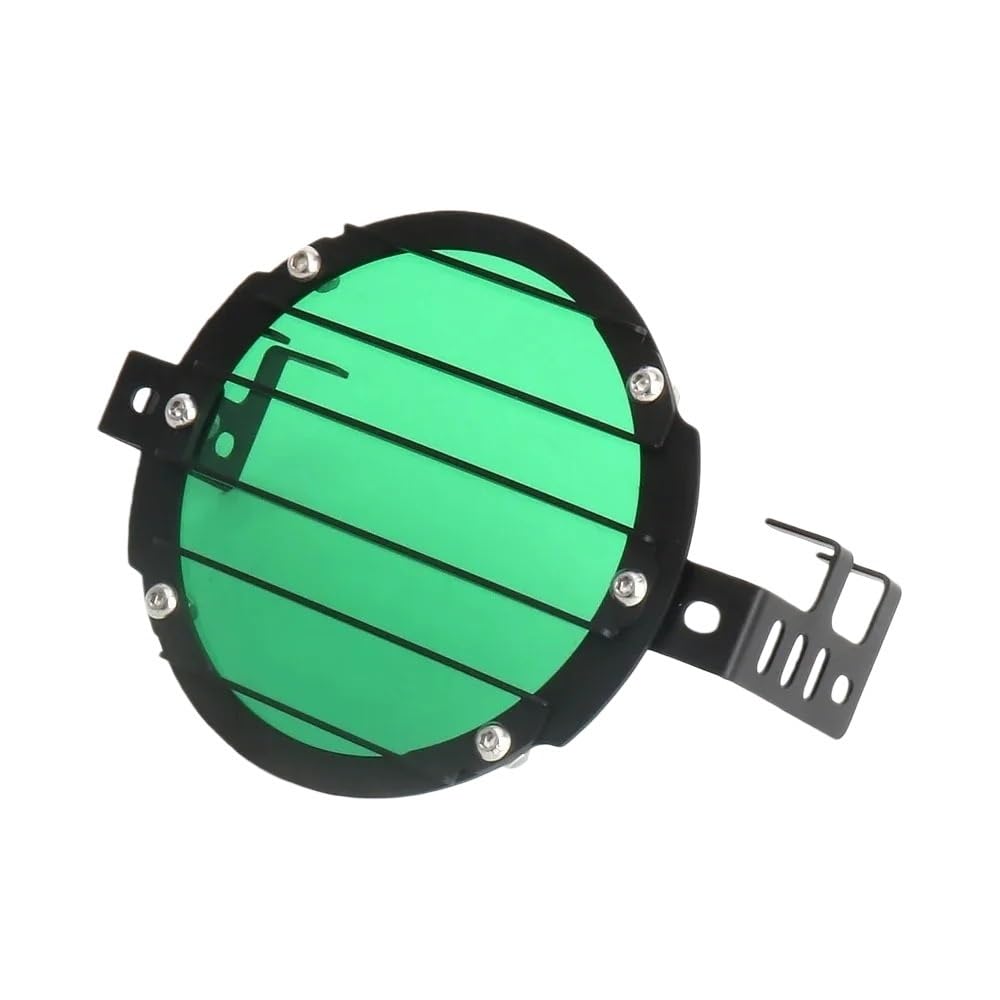 Grille de protection phare moto verte : cache optique avant Cub CC110 - 6