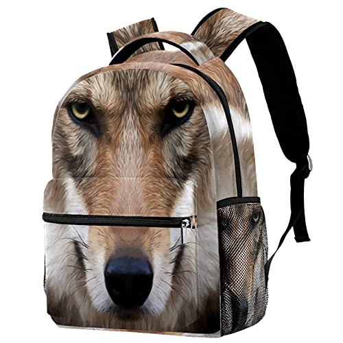 Sac à dos d'école loup pour aller au collège et sécuriser son PC portable en ville