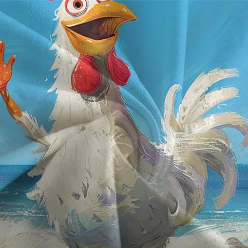 Housse de couette 3D Le Coq parure de lit microfibre de luxe - 7