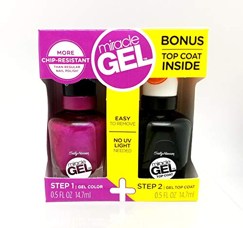 Sally Hansen Miracle Gel Color 529-550 Hunger Flames and Top Coat Duo