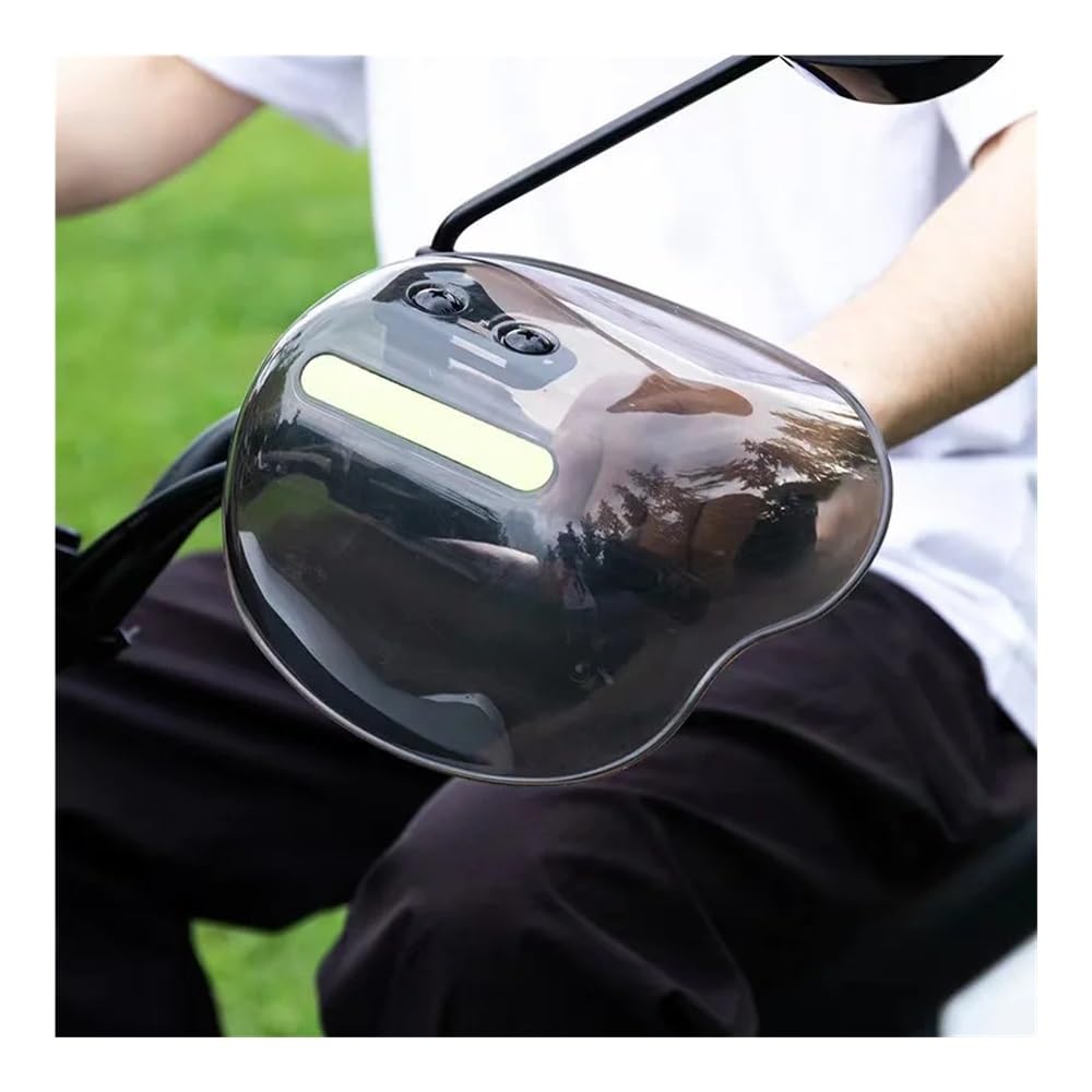 Protector Mano fácil Instalar y desmonta Motocicleta Scooter con Tira Reflectante Nocturna protección contra el Viento, la Lluvia Sol