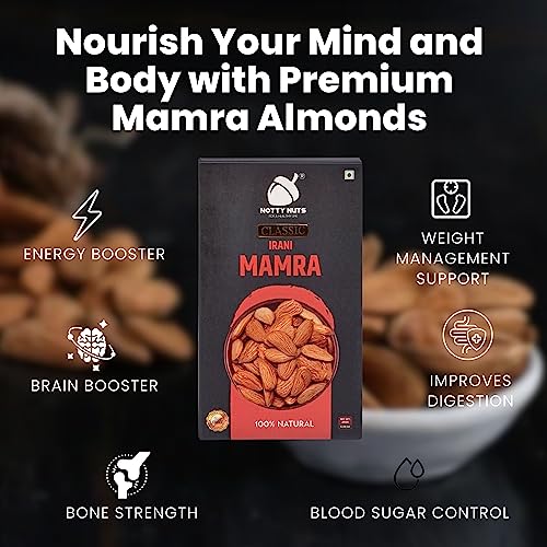 Image of NOTTY NUTS Premium Raw Mamra Almonds 750GM Pure Rich in Protein| 100% Natural and Quality Badam Giri | Dry Fruits Real Nuts