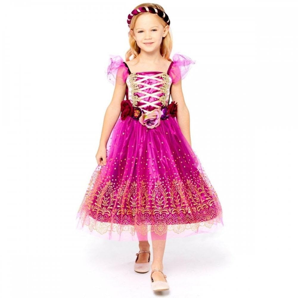 (PKT) (Fix 1/1) (9905954) Child Girls Plum Princess Costume (6-8yr)