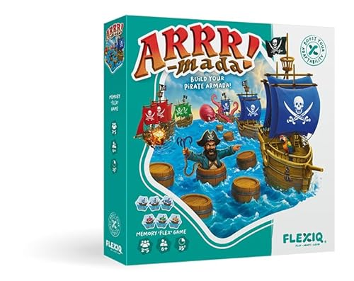 FlexiQ FXG402 - ARRR-Mada, Juego de Mesa de Memoria y Estrategia. Más 6 años