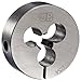 Union Butterfield 2010(UNC) Carbon Steel Round Threading Die, Uncoated (Bright) Finish, 1-1/2" OD, 5/16"-18 Thread Size