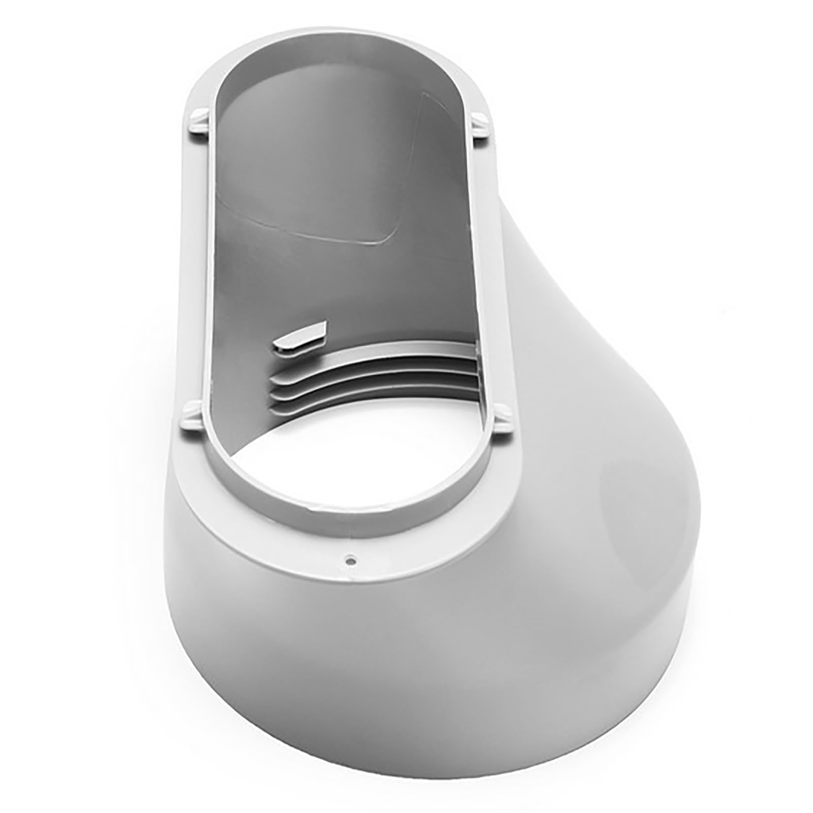 Abluftschlauch Adapter Für Klimageräte - Flachdesign Für Fenster, Weiß/Grau