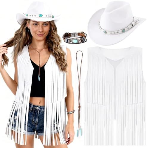 PARTTELY Western Outfits for Women Cowgirl Outfits Cowgirl Vest B...