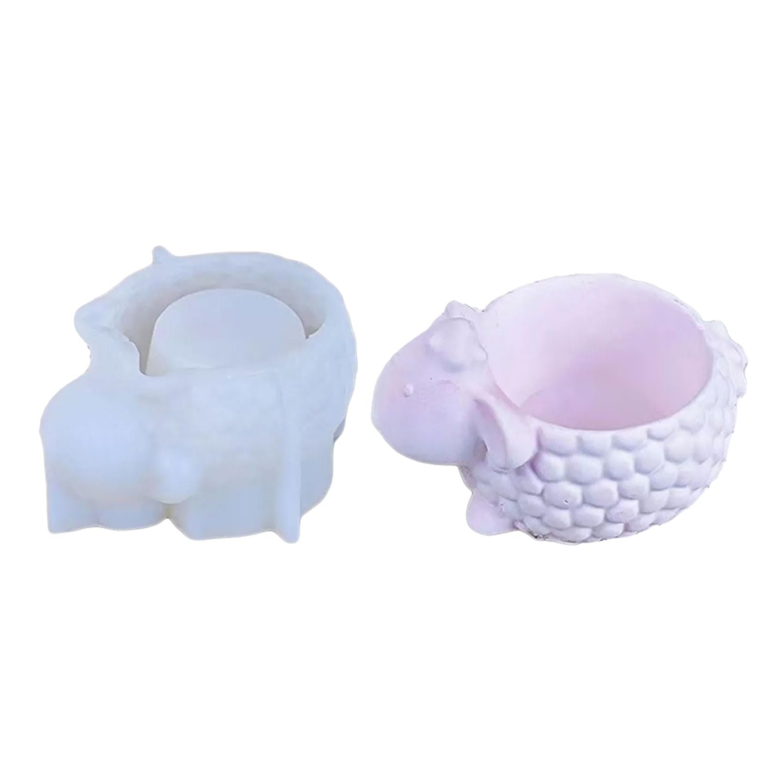 Moldes de silicona hechos a mano para macetas, moldes de silicona con forma de animal, ideales para macetas de flores