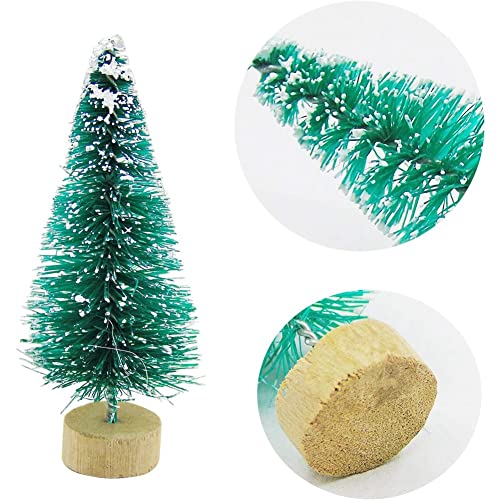 Decoración de escritorio navideña en pack de 68 mini pinos para regalar 3