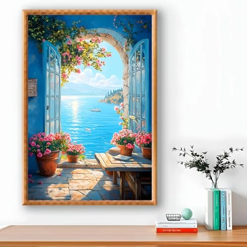 Tableau sur toile mer 60x90cm pour habiller un mur vide sans cadre encombrant