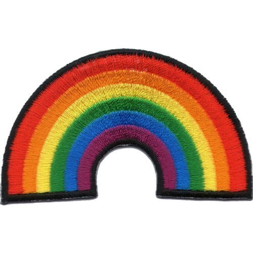 Rainbow Iron On patch