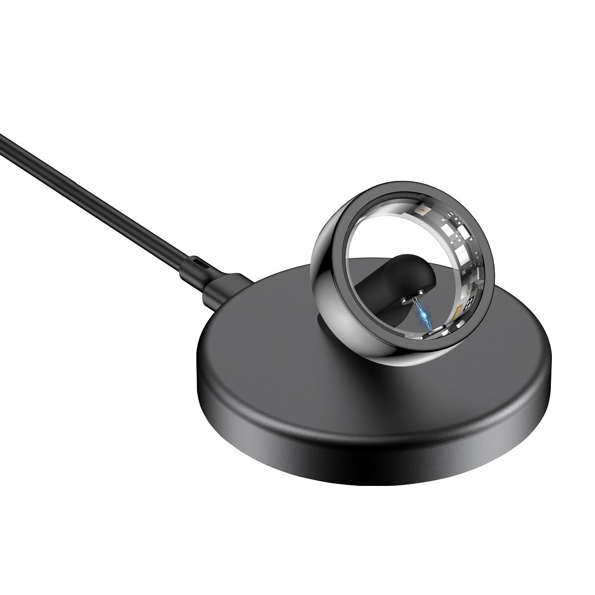 RIVERSONG Anello intelligente con design in nano ceramica, monitoraggio della frequenza cardiaca e del sonno 24/7, monitoraggio SP02, monitoraggio di attività e calorie, batteria 3 giorni, resistente