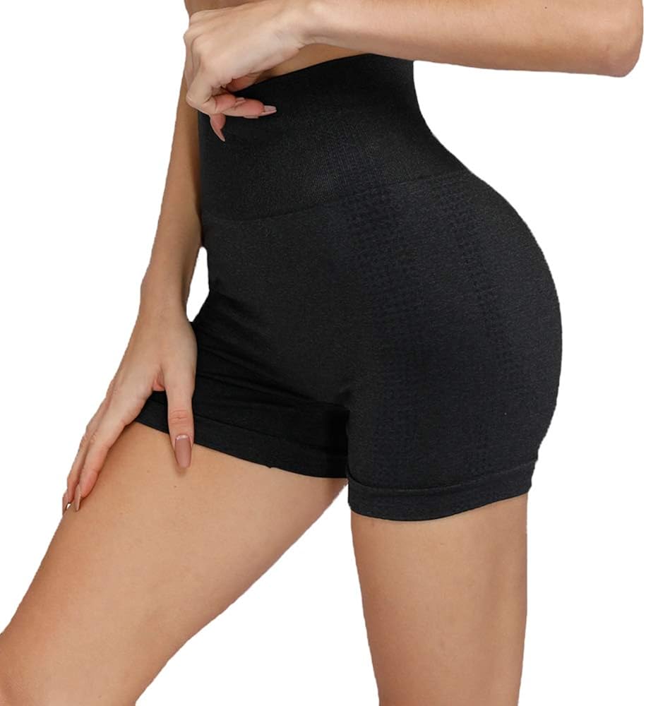 LEOWISE Seamless Workout Shorts for Women Gym Spandex Compression Yoga