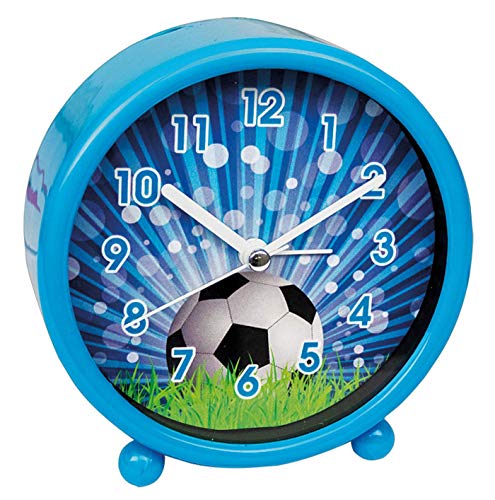 bb Klostermann Wekker voetbal blauw 54018 - motief klok kwarts
