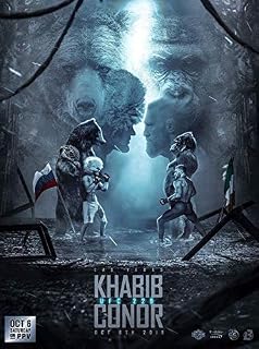 United Mart Poster Khabib Nurmagomedov vs Conor McGregor UFC Player Poster 12 x 18 Inch Poster Rolled