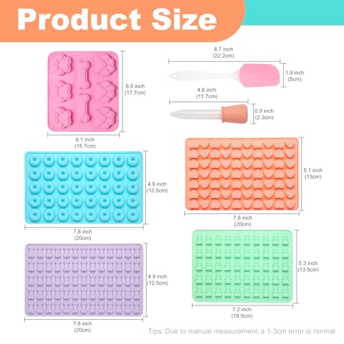 Luxoraiova Backmatte Hundekekse, 6 Stück Backmatten für Hundeleckerlies Set, Silikon Backform Hundekekse für DIY Hundekekse, Schokolade, Süßigkeiten, Kekse, BPA-frei