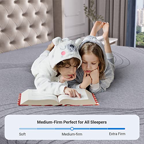 Image of Avenco Twin Mattress, 10 Inch Mattress in a Box Twin Size with Gel Memory Foam & Breathable Cover, Pressure Relieving, Twin Bed Mattress Medium Firm Supportive, CertiPUR-US Certified