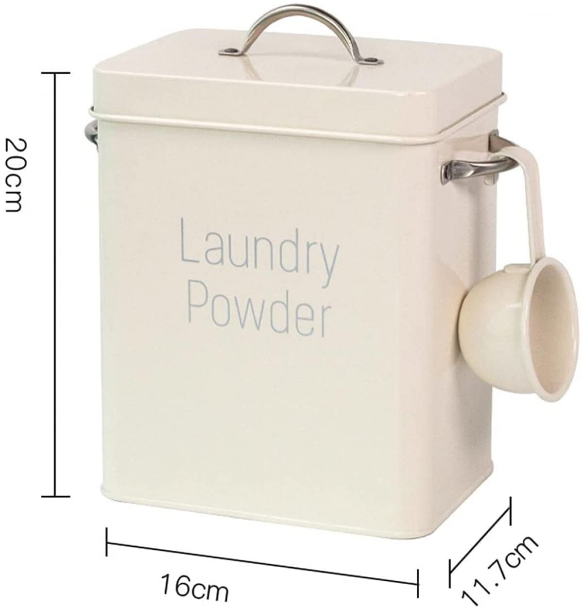 Amazon.co.jp: 粉末洗剤-スクープ付き洗濯洗剤金属缶4Lヴィンテージ 