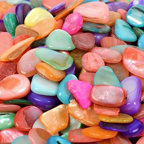 Image of 100 grams Small Tumbled Chips Polished Crushed Stone Crystal Healing Embellishments
