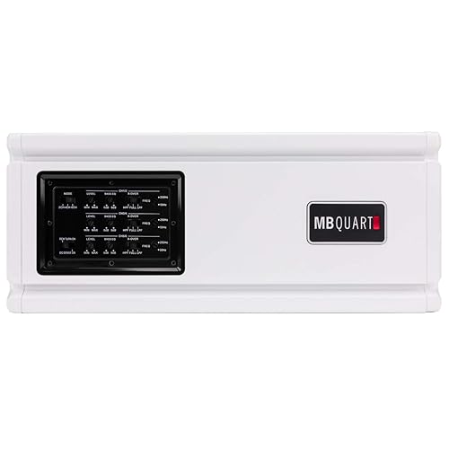 MB Quart Amplificador náutico NA3-600.6 - Nautic Marine, 600 vatios, 4 canales, amplificador marino, altavoz, disipador de calor, estándar Ipx,