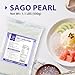 Soeos Small Tapioca Pearls for Asian Desserts, Bubble Tea, and Puddings, Quick-Cooking Sago Ball, Non-GMO, Gluten-Free,1.1 lbs (500g)