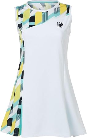 Amazon Co Jp ローチェ Roche テニスウェア レディス レディースワンピース Ra333 ホワイト M 服 ファッション小物