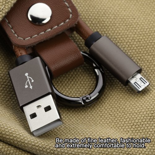 MyBat Leather Date Cable MicroUSB Brown A01-2-01-Q1