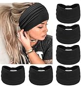 Lot De 7 Bandeaux De Cheveux Larges Pour Femme - Style Bohème - Pour Yoga Sport Déco - Élastique