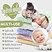 NKKFREY Baby Muslin Washcloths -Natural Muslin Cotton Baby Wipes- Soft Newborn Face Towel for Sensitive Skin-Baby Register as Shower Gift,12x12 Inches,5 Colors.