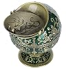 Vintage asbak met deksel, brons bol vliegen draak vorm winddicht asbak voor thuiskantoor Tearoom ambachten decoratie…