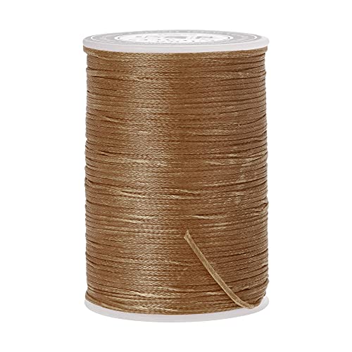 Hilo encerado para coser cuero 98 yardas 0.8 mm poliéster miniatura 1